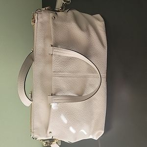 Rebecca Minkoff White Leather Hand Crossbody Bag 17W x 10H x 7D